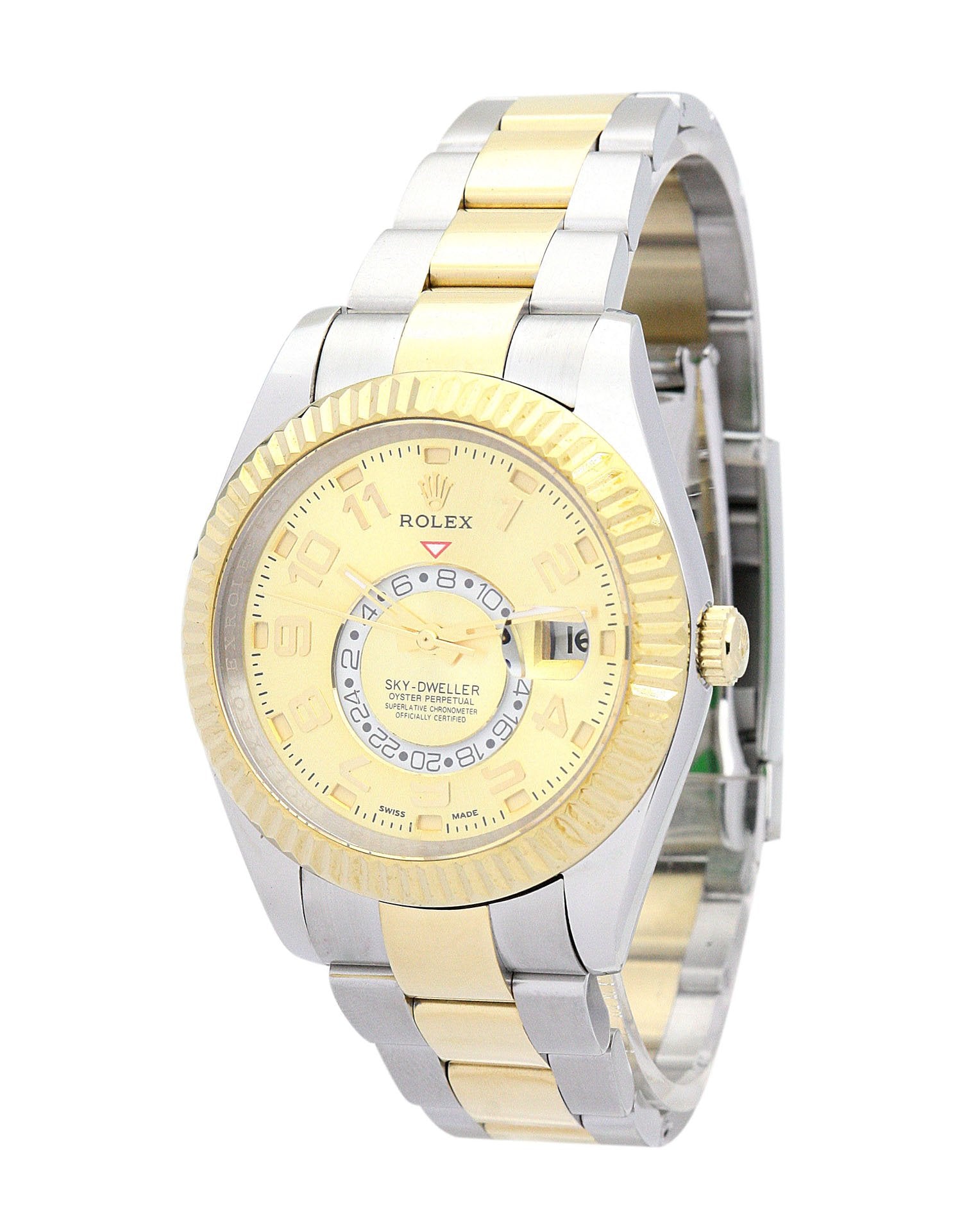 Replica Rolex Sky-Dweller 42mm Gold Dial 326938