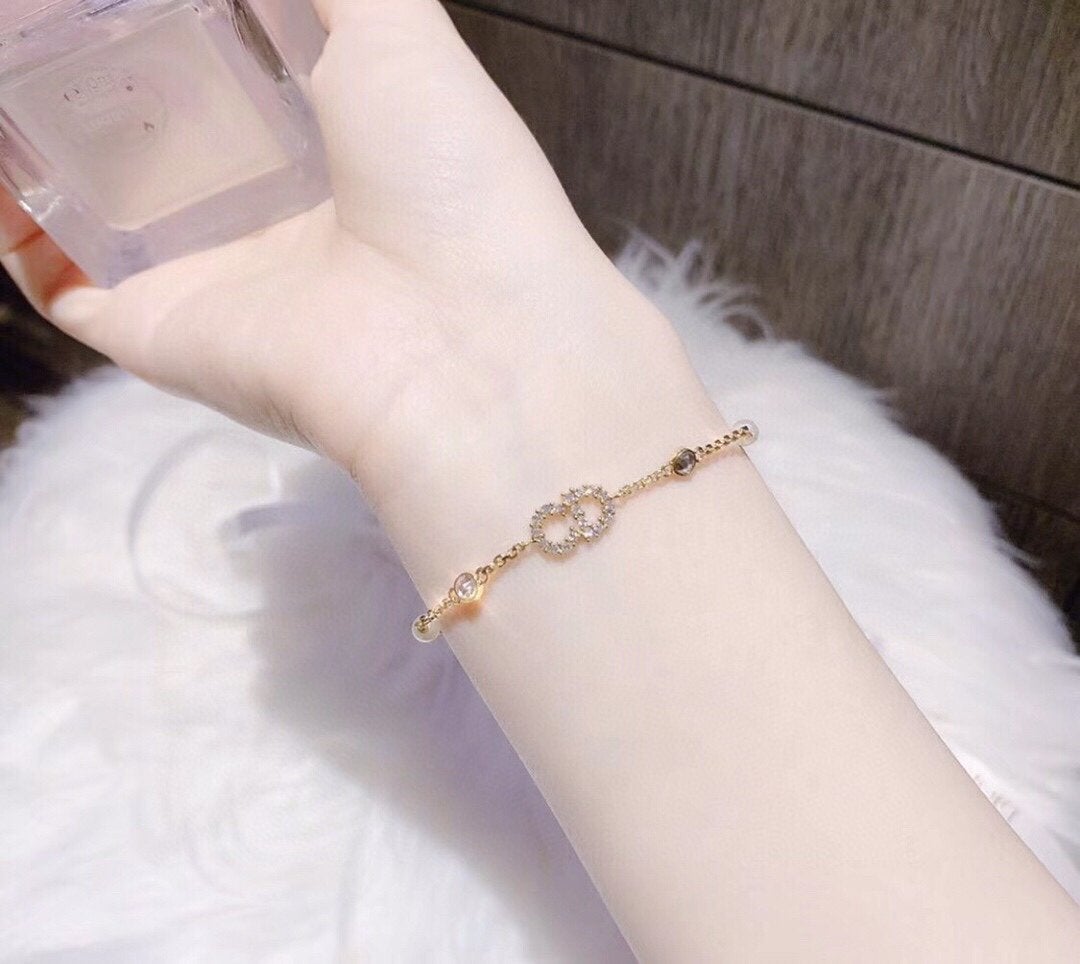 Diamond Classic Letter Bracelet