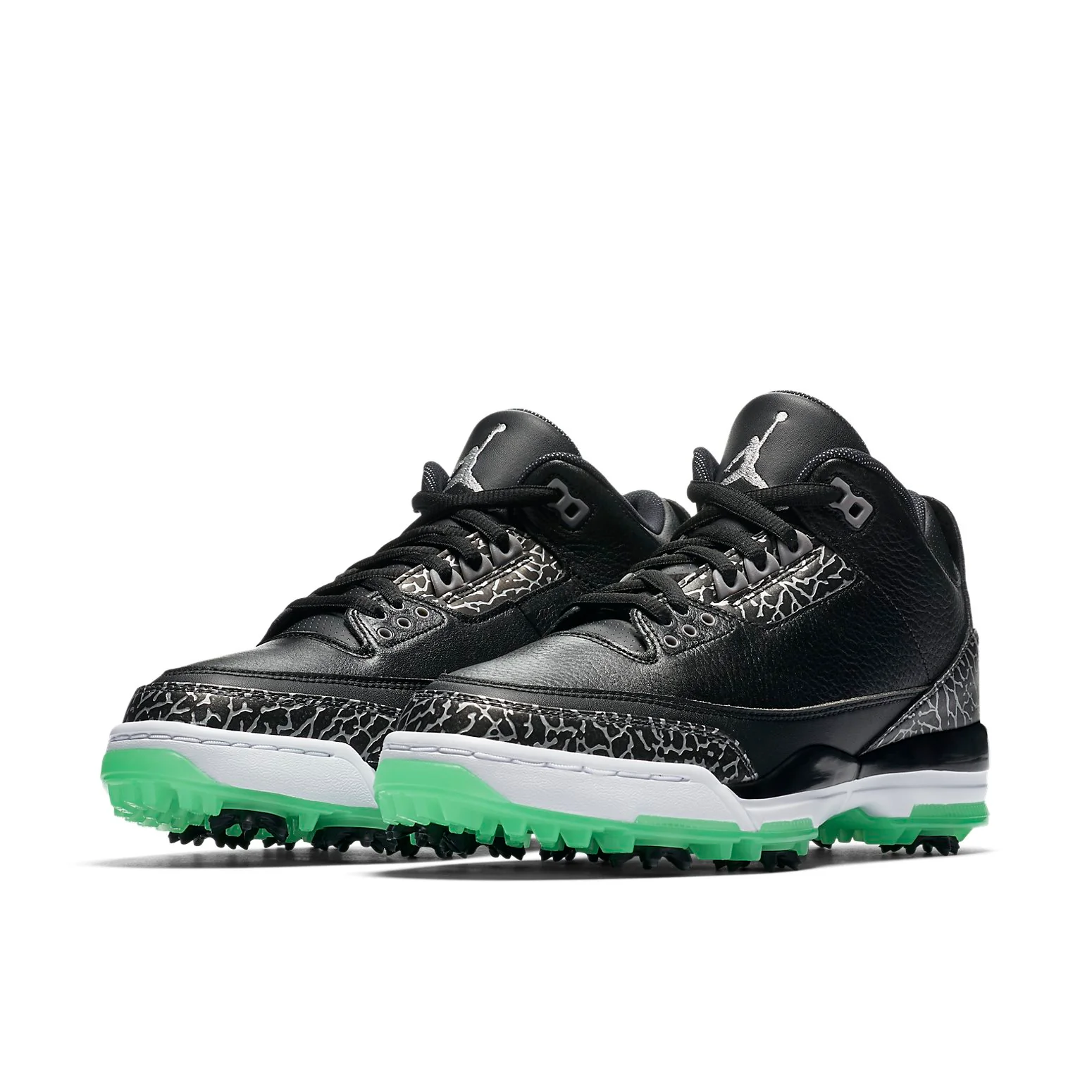 Air Jordan 3 Retro Golf Black Green Glow AJ3783-001