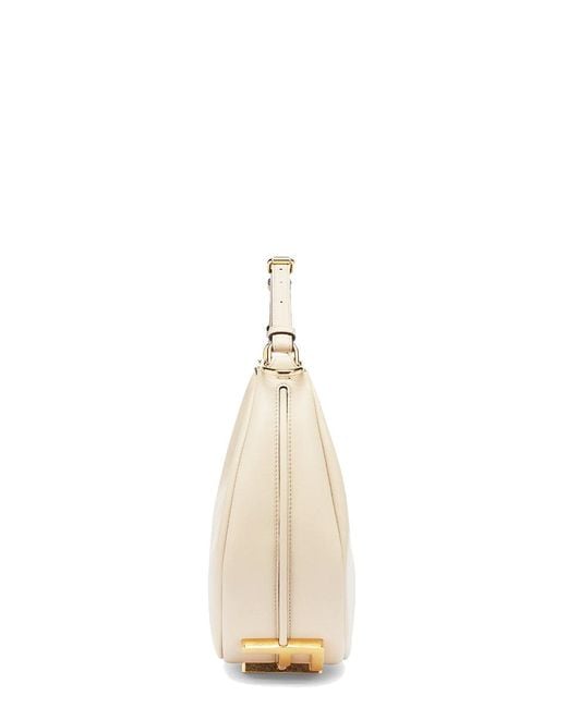 Fendi Fendigraphy Small in Beige Leather Bag