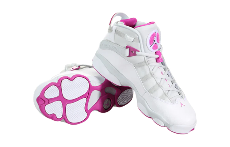 (GS) Air Jordan 6 Rings 'Platinum Fuchsia' 323399-011