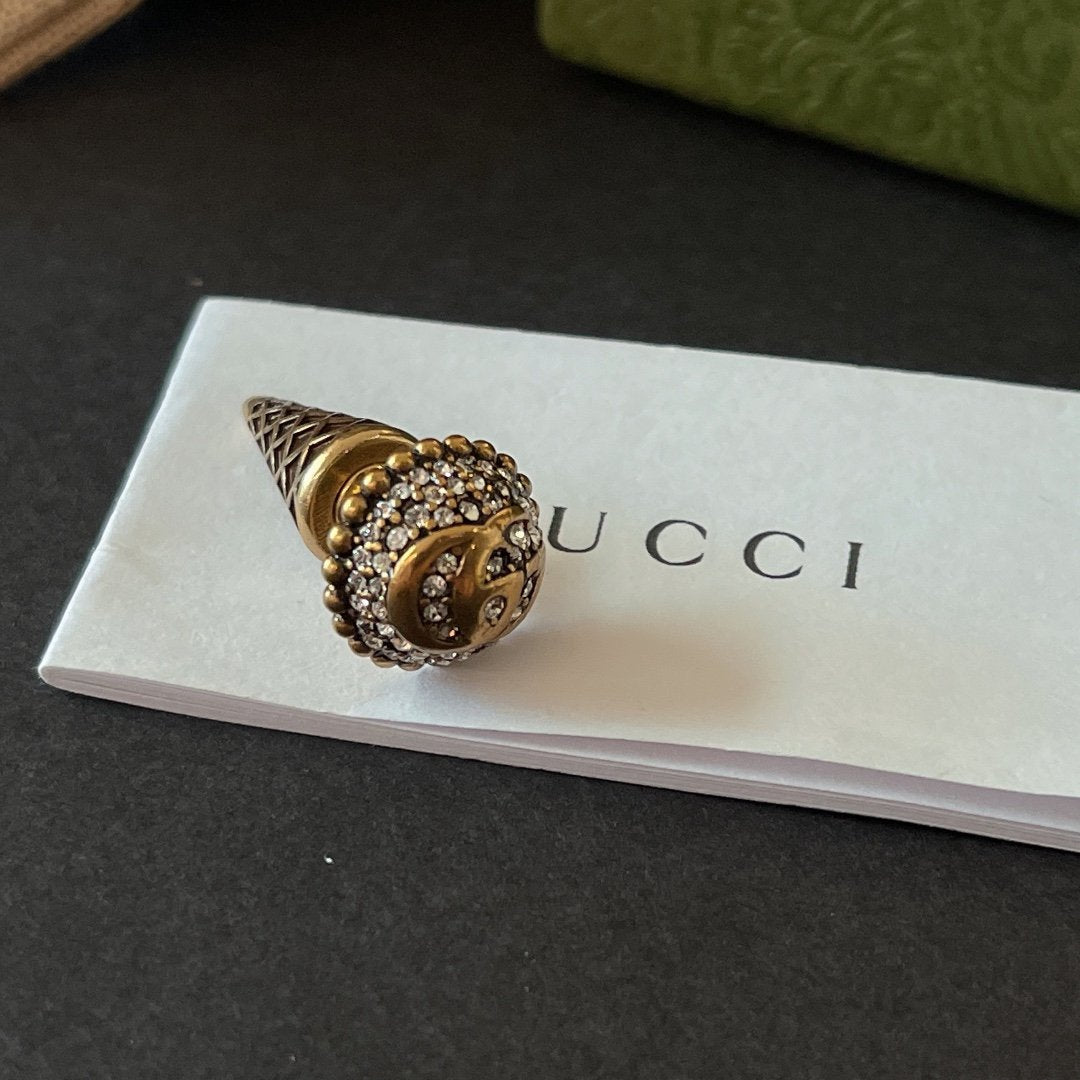 retro ice cream rhinestone earrings