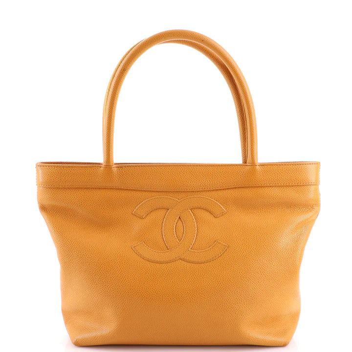 Vintage Open Tote Caviar Small