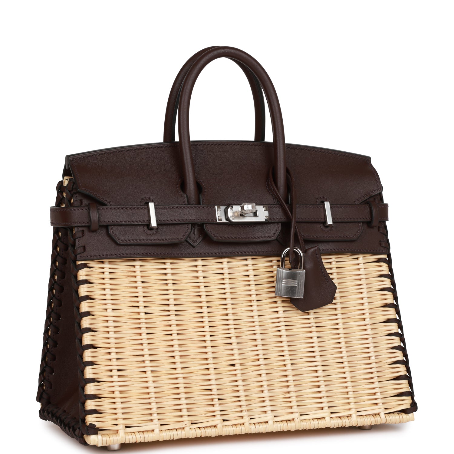 Hermès Picnic Sellier Birkin 25 Rouge Sellier Swift Palladium Hardware