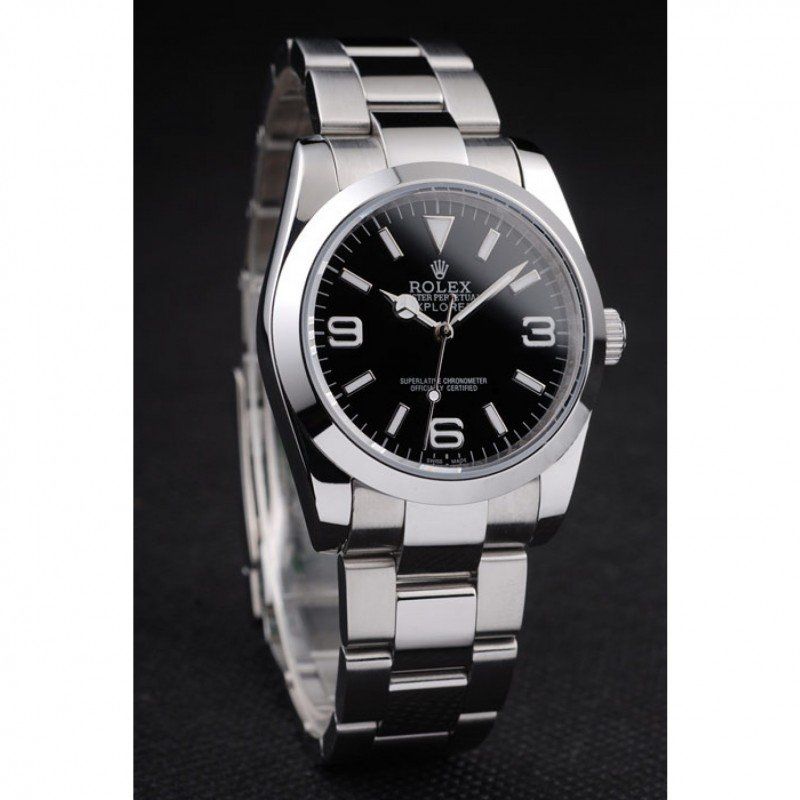 Replica Rolex Explorer 36mm Black Dial 98087