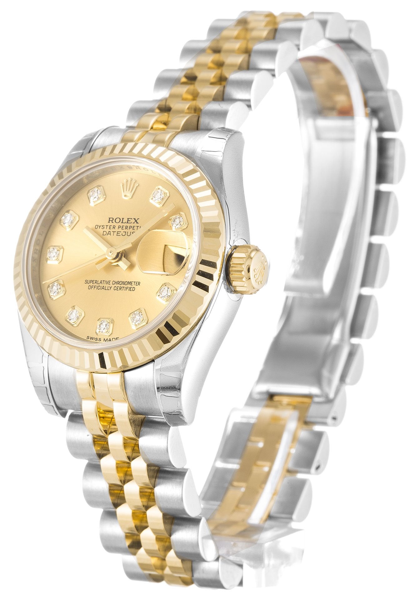 Rolex Datejust Lady Champagne Diamond Dial 179173