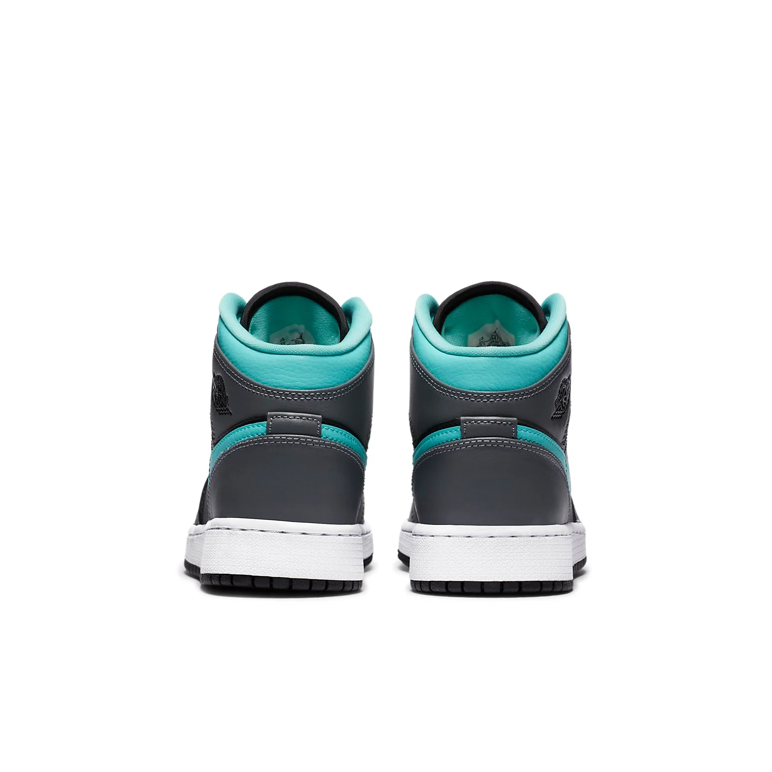 (GS) Air Jordan 1 Mid 'Grey Aqua' 554725-063
