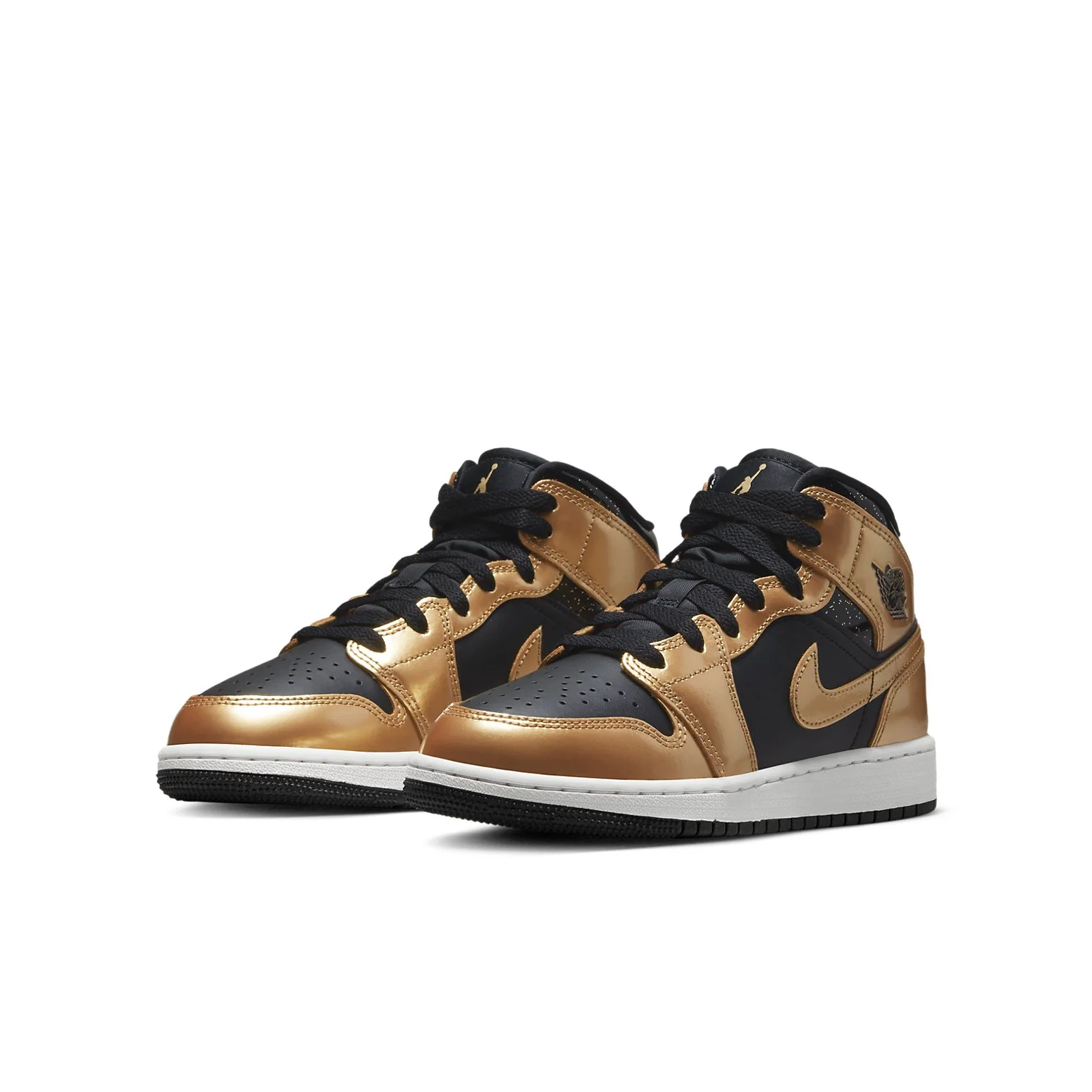 (GS) Air Jordan 1 Mid SE 'Metallic Gold Black' DR6967-071