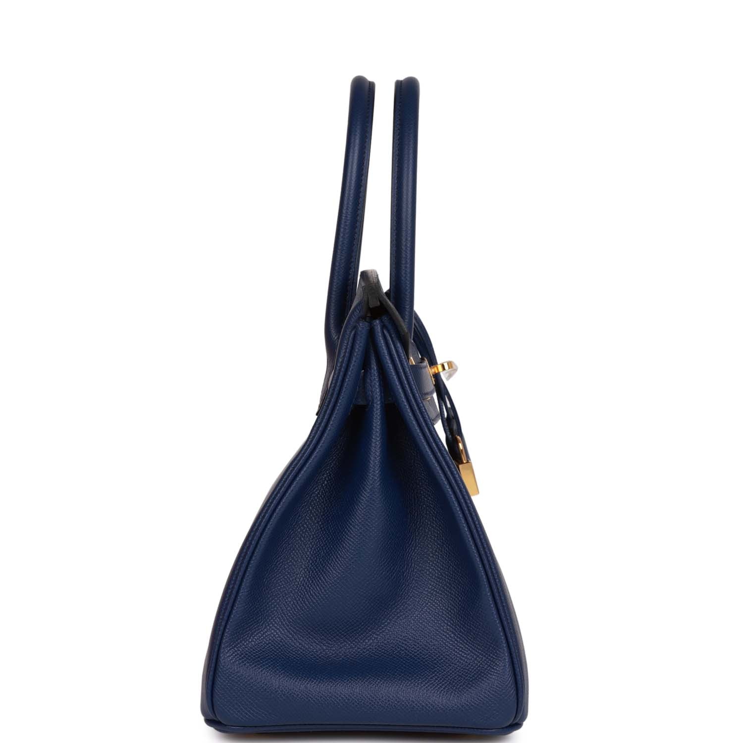 Hermès Birkin 30 Bleu Saphir Epsom Gold Hardware