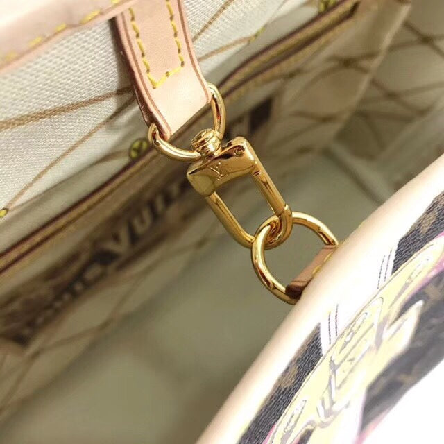 LV Neverfull MM Summer Trunk Monogram M41390