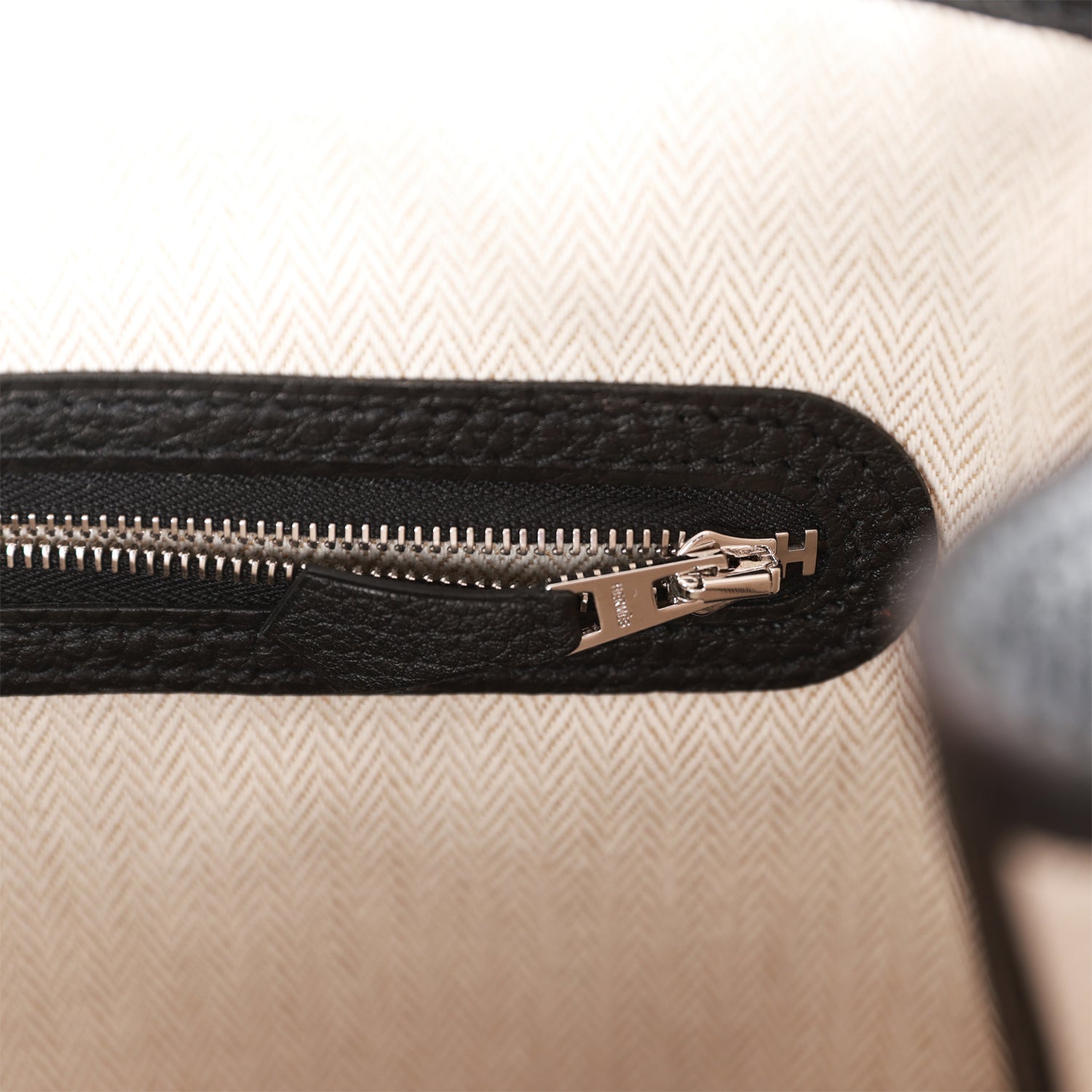 Hermès Garden Party 30 Black Negonda Palladium Hardware