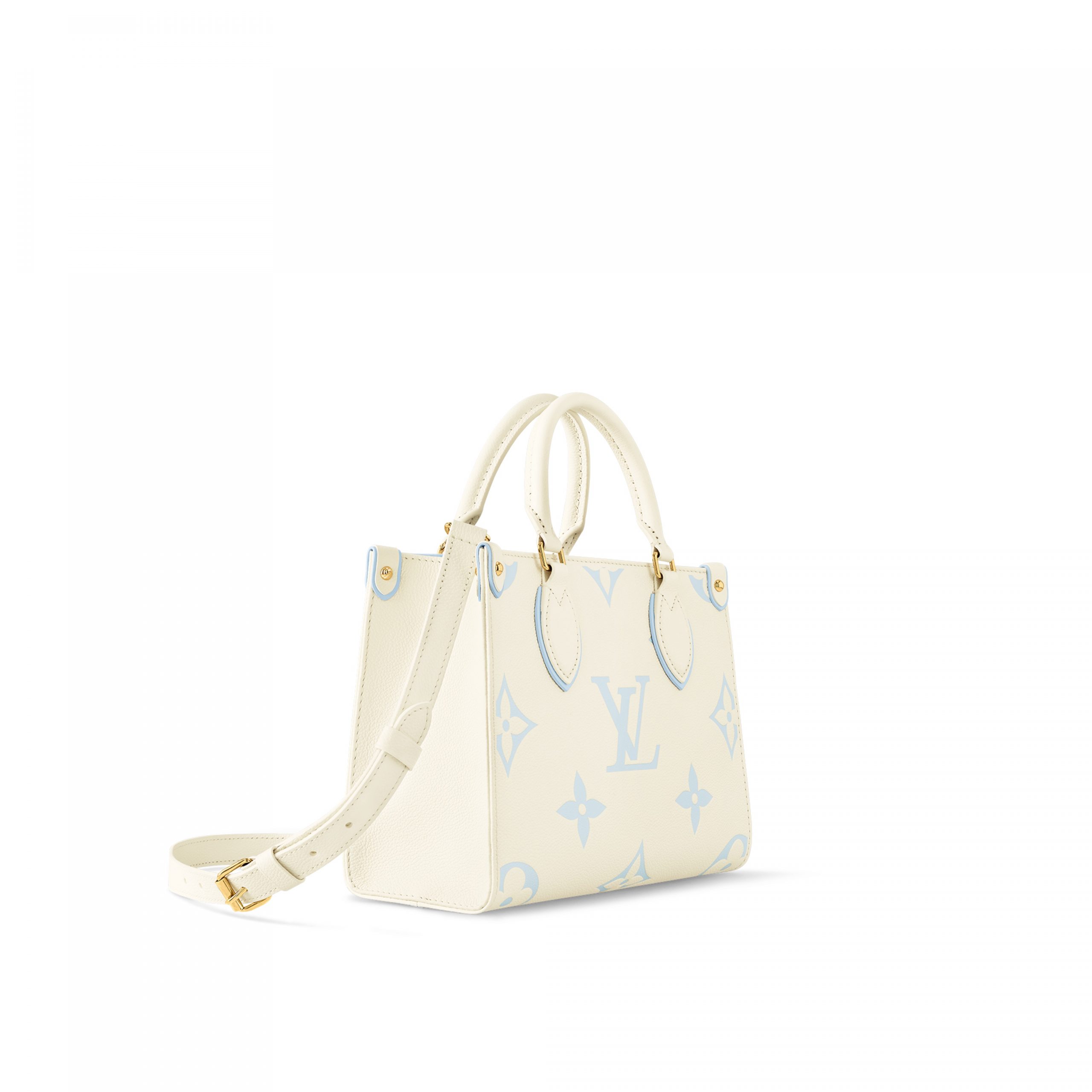 Louis Vuitton M46833 OnTheGo PM Latte/Candy Blue