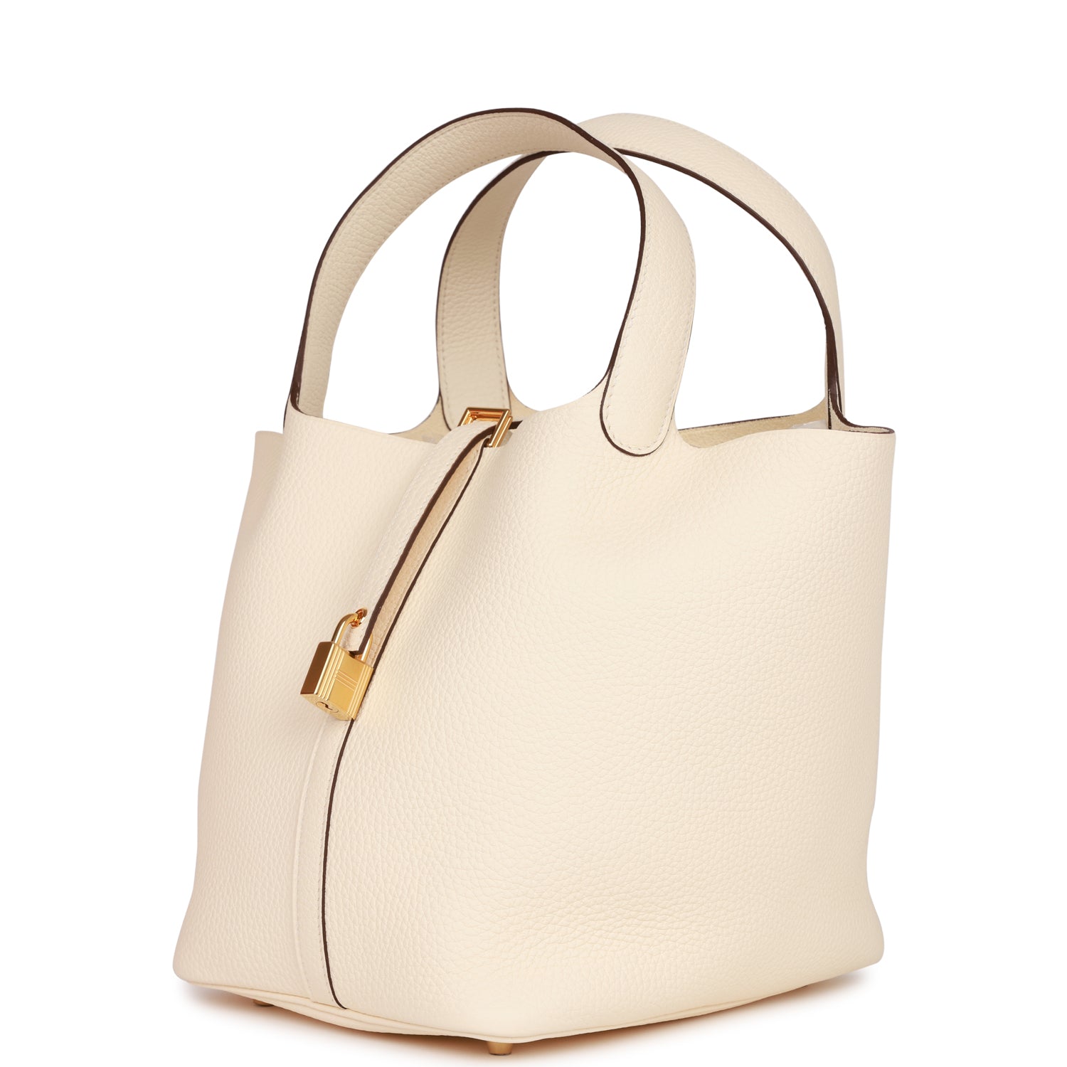 Hermès Picotin Lock 22 Nata Clemence Gold Hardware