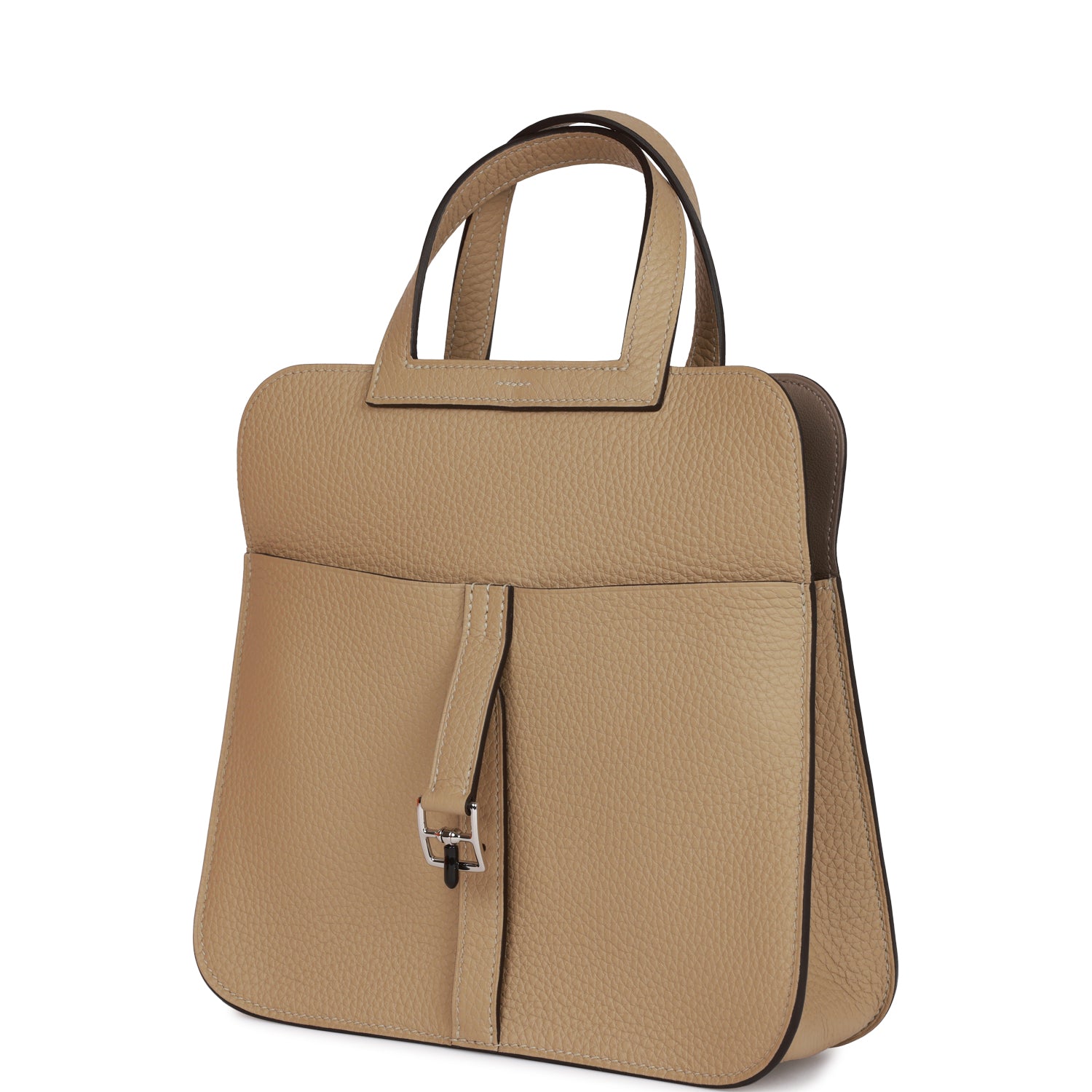 Hermès Halzan 25 Trench Clemence Verso Palladium Hardware