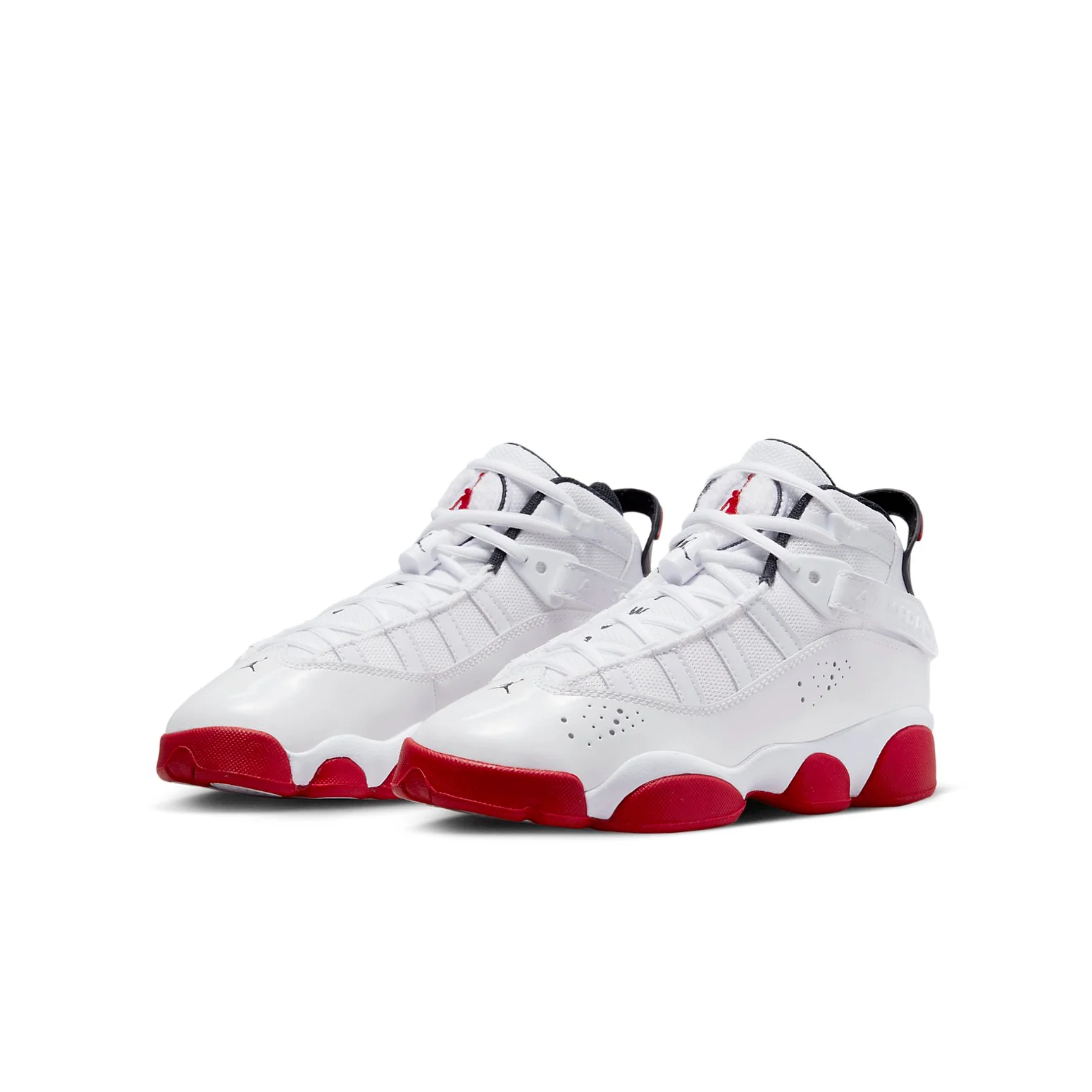 (GS) Air Jordan 6 Rings 'White University Red' 323419-160