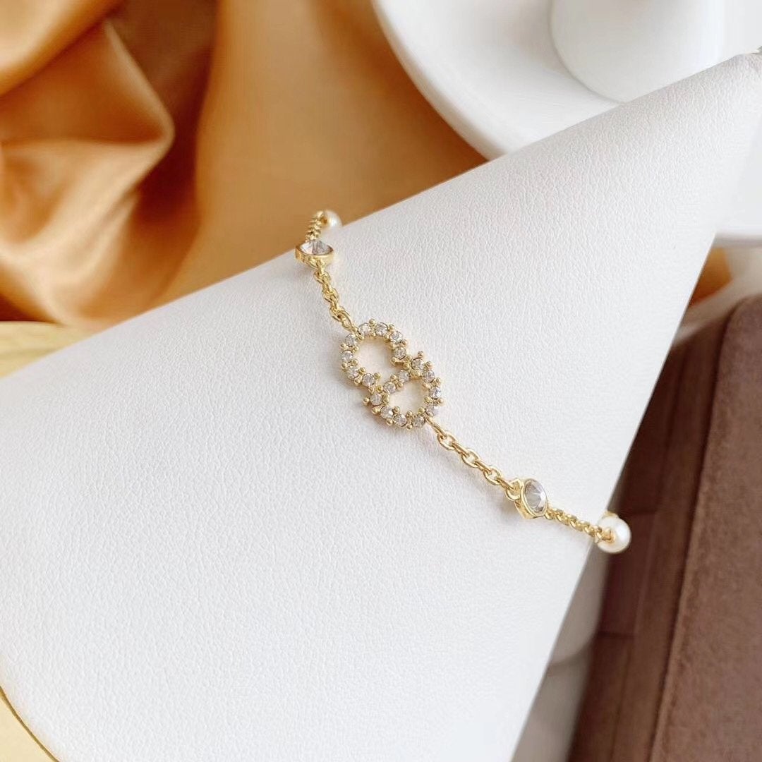 Diamond Classic Letter Bracelet