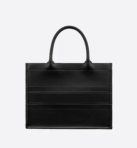 MEDIUM DIOR BOOK TOTE Black Calfskin (36 x 27.5 x 16.5 cm)