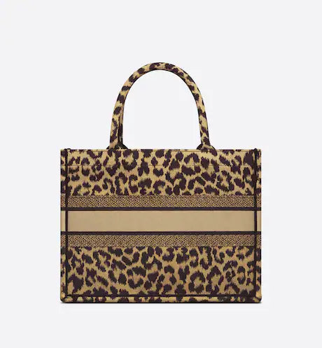 MEDIUM DIOR BOOK TOTE Beige Multicolor Mizza Embroidery (36 x 27.5 x 16.5 cm)