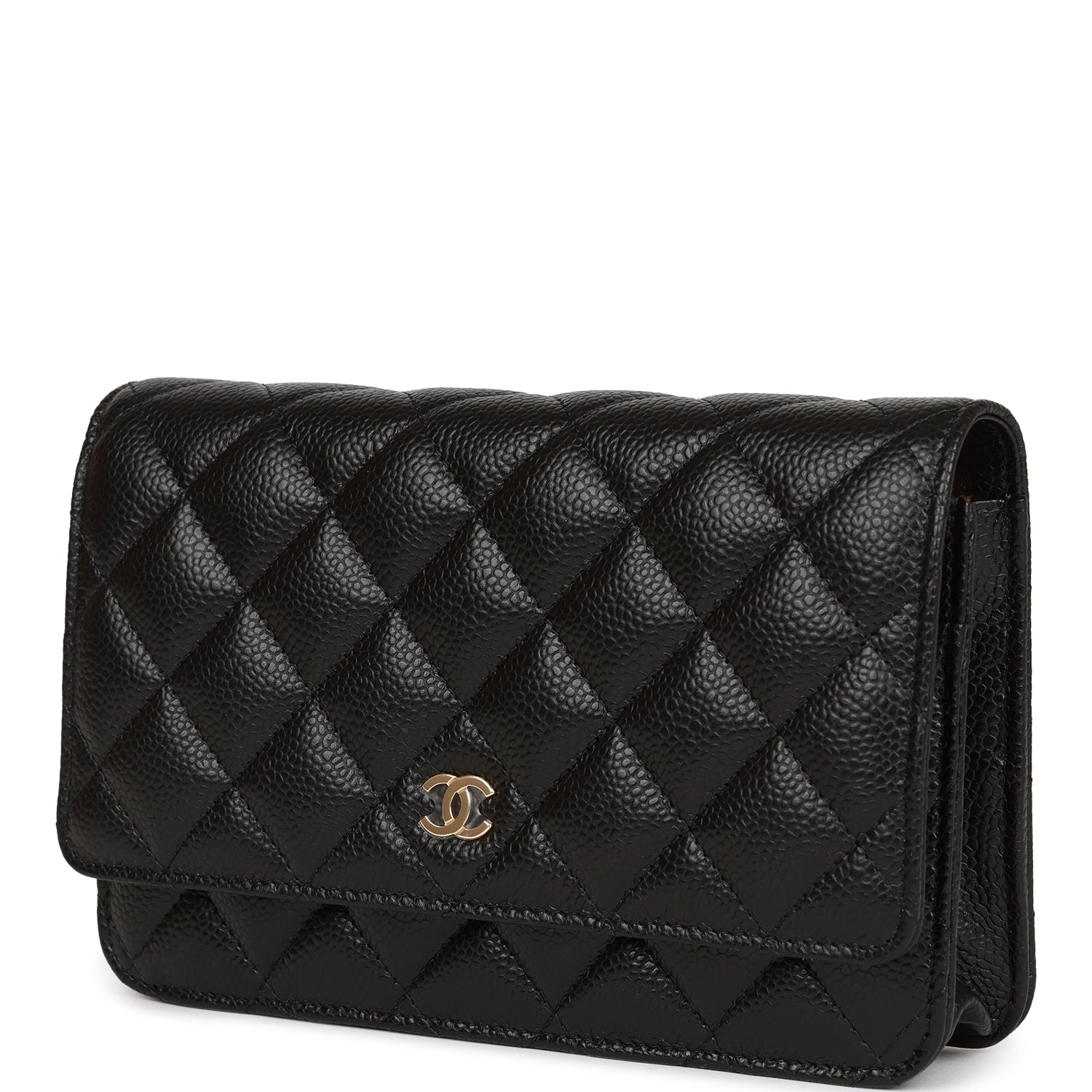 Chanel Wallet on Chain WOC Black Caviar Gold Hardware
