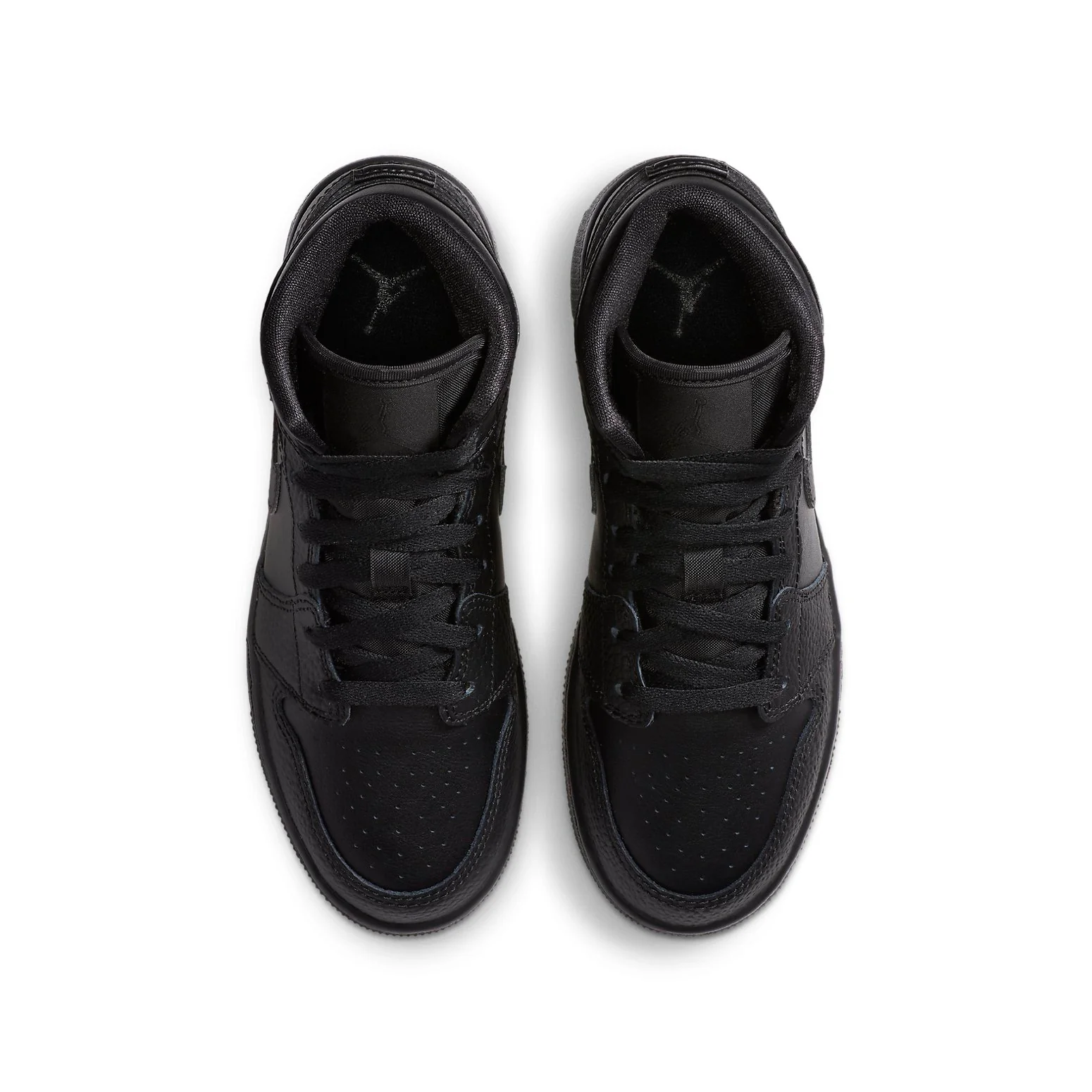 (GS) Air Jordan 1 Mid 'Triple Black' 2020 554725-091