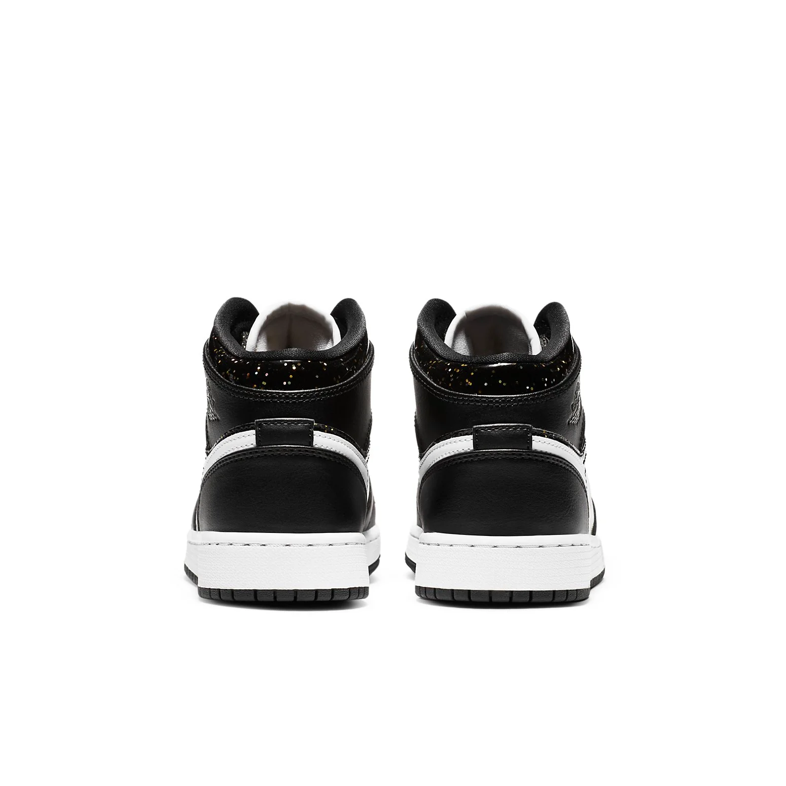 (GS) Air Jordan 1 Mid SE 'Black Glitter' AV5174-001