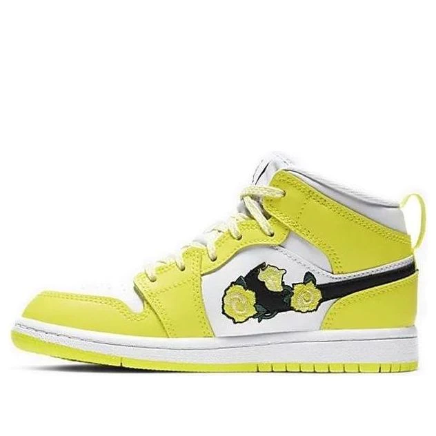 (PS) Air Jordan 1 Mid SE 'Rose Patch - Dynamic Yellow' AV5173-700