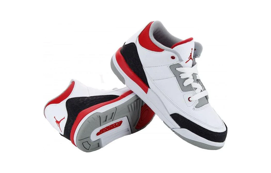 (PS) Air Jordan 3 Retro 'White Fire Red' 2013 429487-120