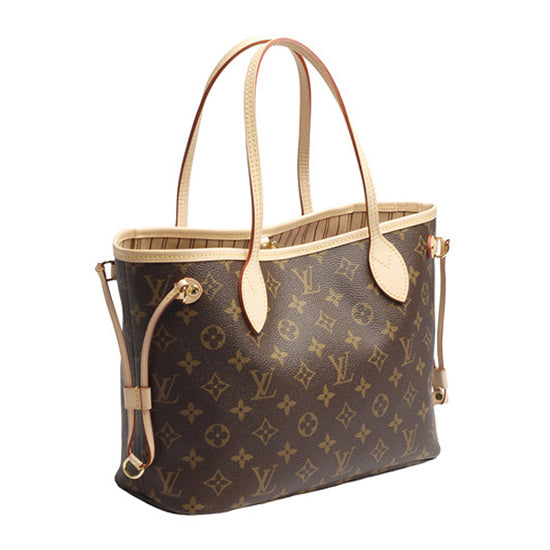 LV M41000 Neverfull PM Shoulder Bag Monogram Canvas