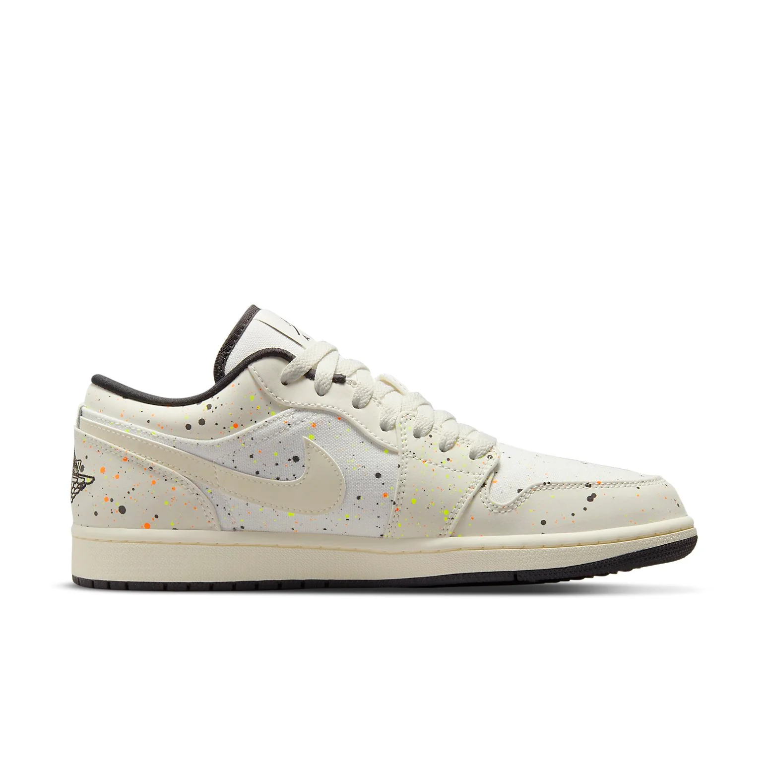 Air Jordan 1 Low 'Brushstroke Swoosh - Paint Splatter' DM3528-100