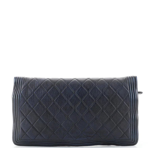 Chanel Boy Beauty CC Clutch Quilted Lambskin