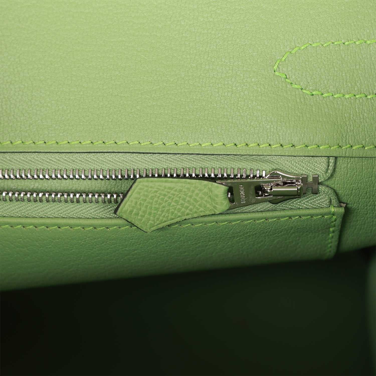 Hermès Birkin 30 Vert Criquet Epsom Palladium Hardware