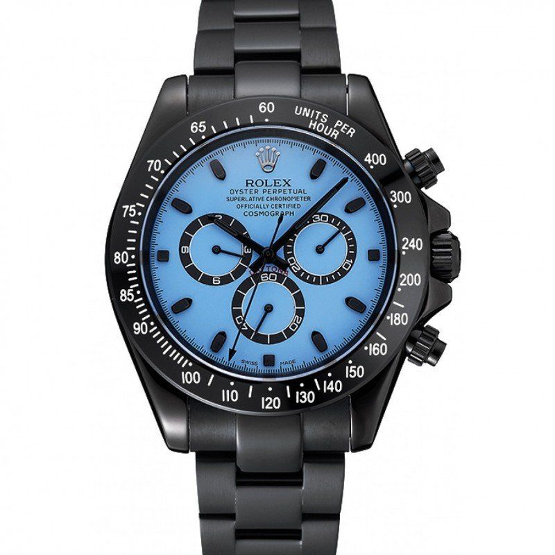 Rolex Cosmograph Daytona Blue And Black Dial Black Stainless Steel Case And Bracelet 1454250