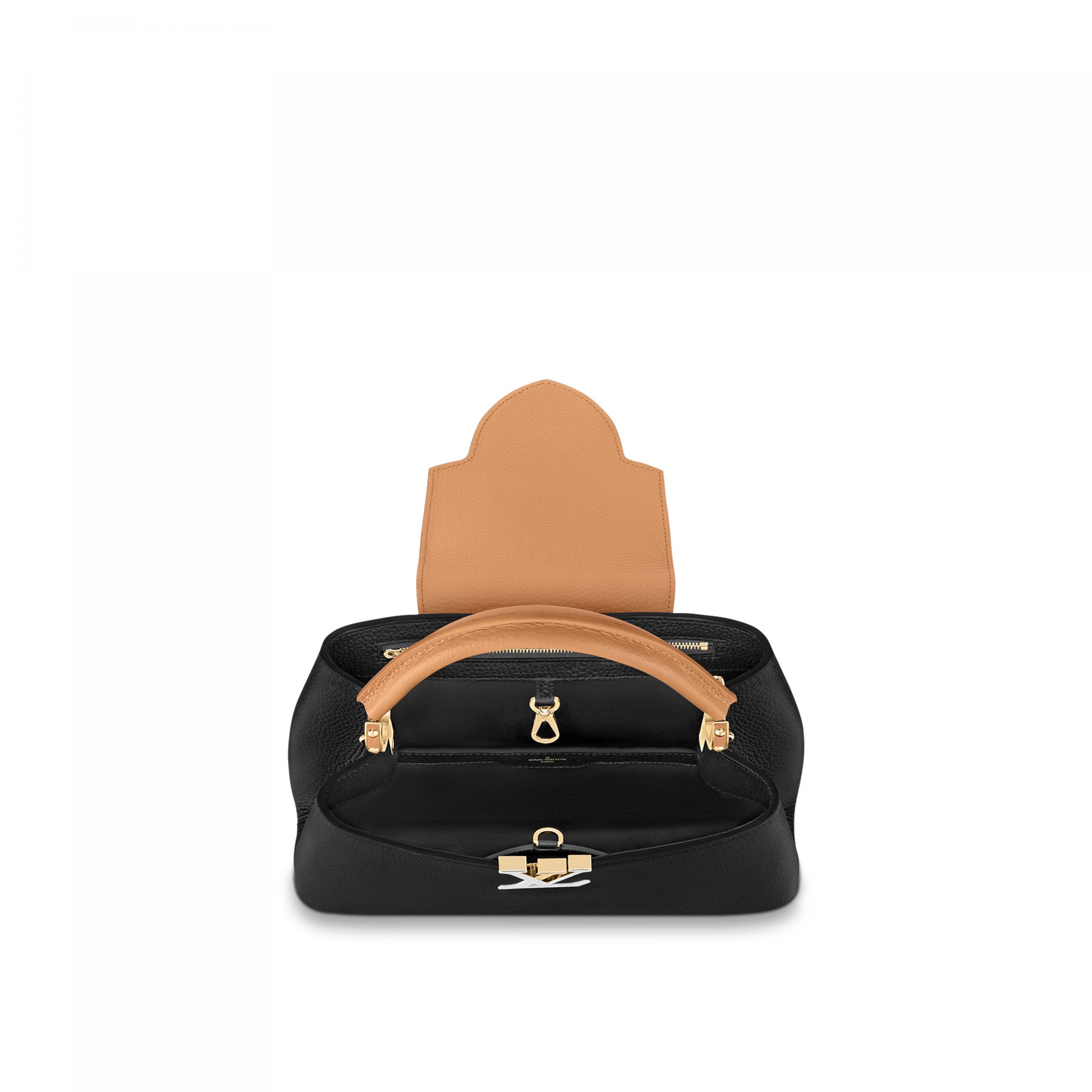 Louis Vuitton M59466 Capucines PM Black Gold Arizona