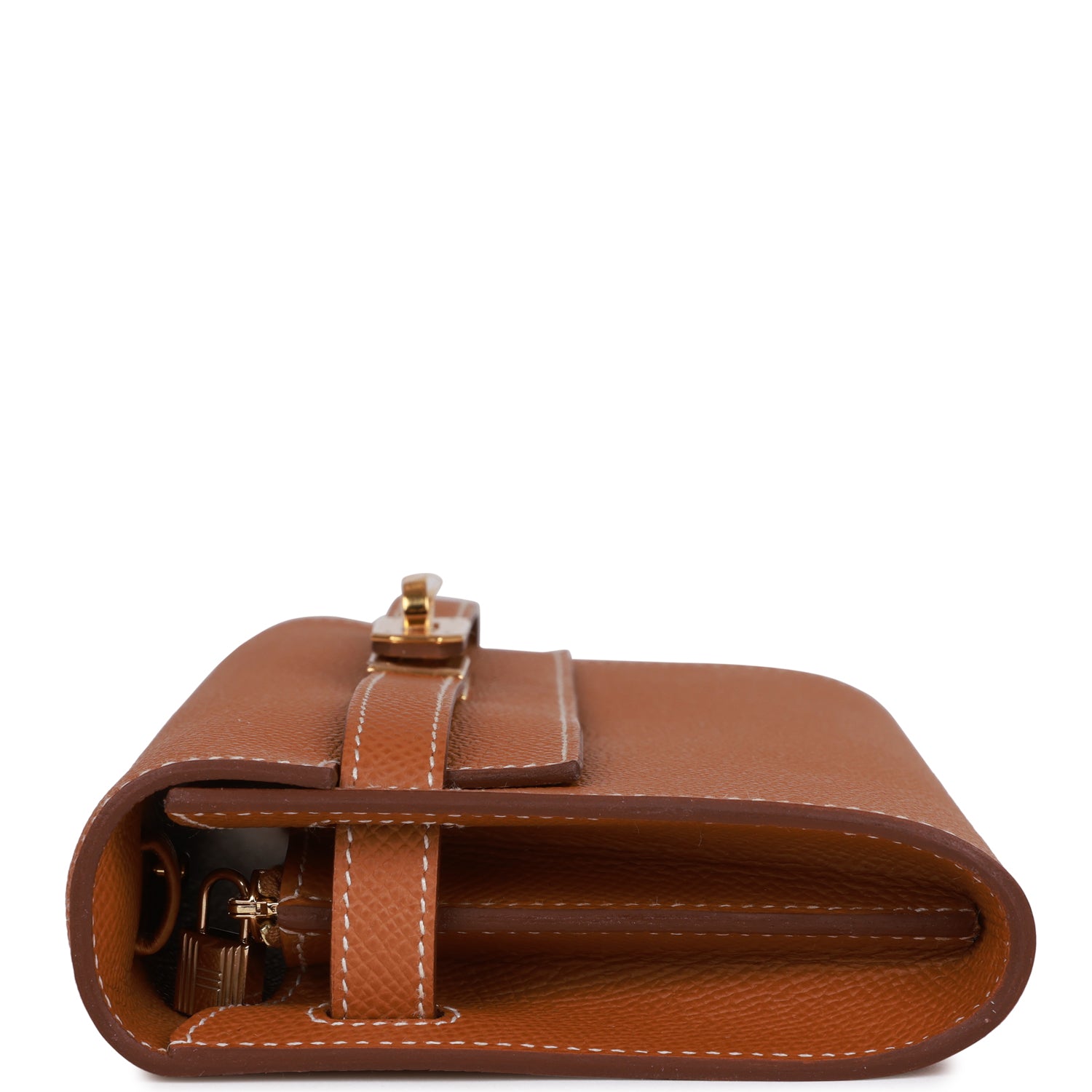 Hermès Kelly Wallet To Go Gold Epsom Gold Hardware