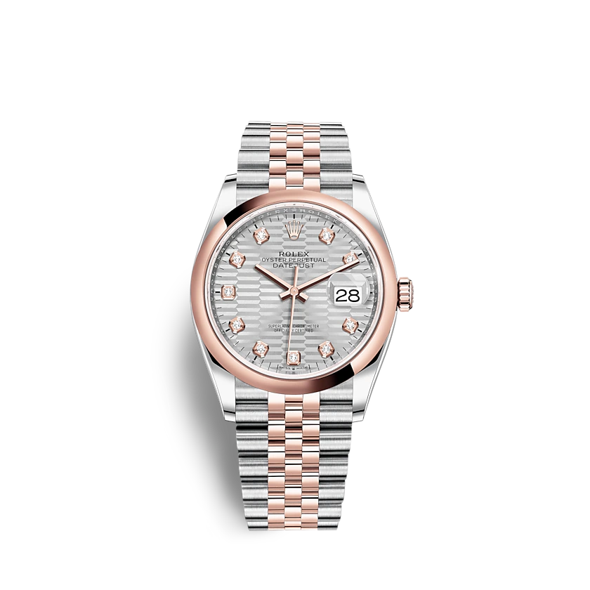 Rolex Datejust 126201 36mm Silver. fluted motif (Jubilee)