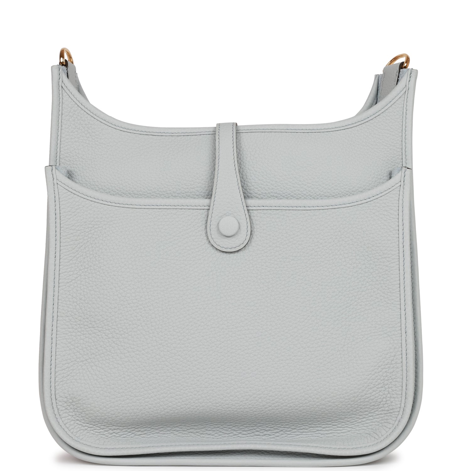 Hermès Evelyne III PM Bleu Pale Clemence Gold Hardware