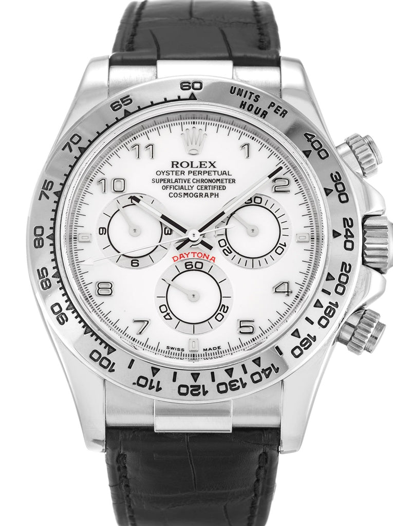 Replica Rolex Daytona 40mm White Dial 116519