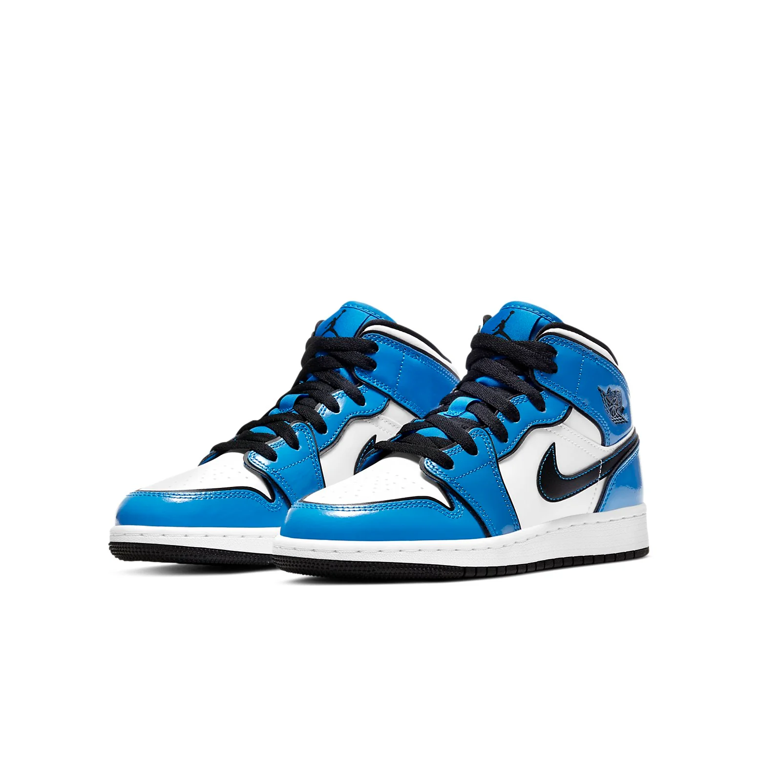 (GS) Air Jordan 1 Mid SE 'Signal Blue' BQ6931-402