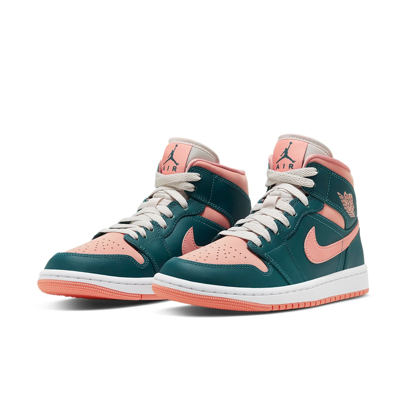 (WMNS) Air Jordan 1 Mid 'Dark Teal Green' BQ6472-308