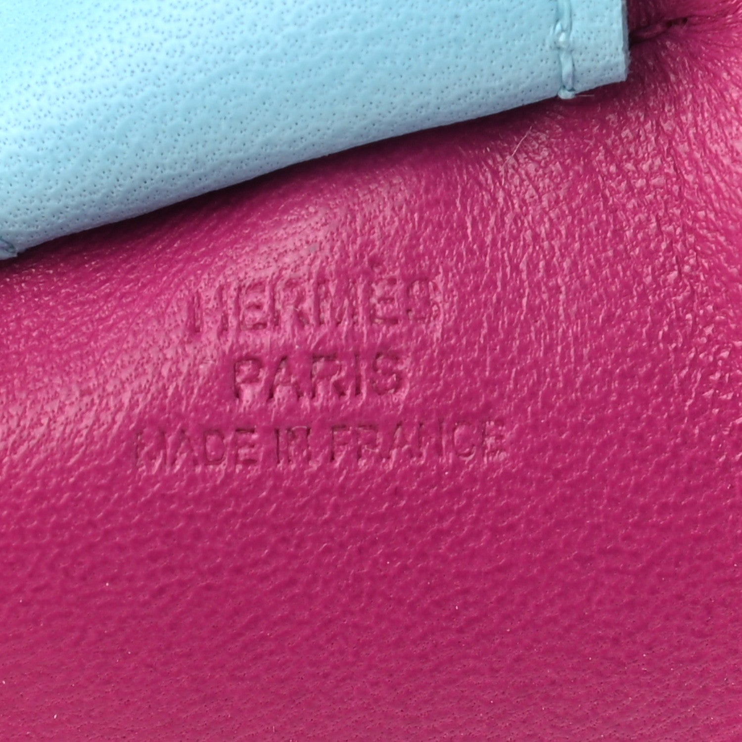 Hermès Milo Lambskin Grigri Rodeo Horse Bag Charm MM Rose Pourpre Cornaline Celeste