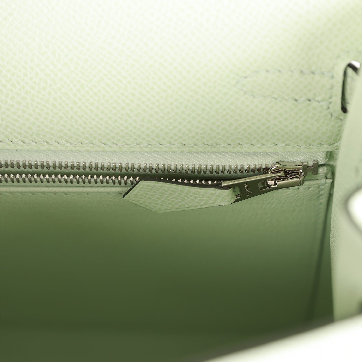 Hermès Kelly Sellier 25 Vert Fizz Epsom Palladium Hardware