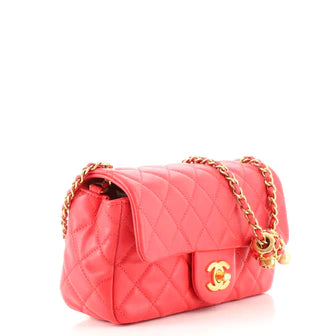 Chanel Pearl Crush Flap Bag Quilted Lambskin Mini