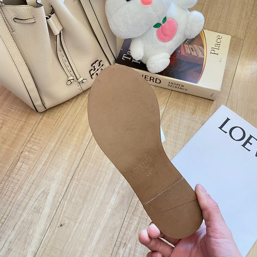 2023 summer denim flip-flops