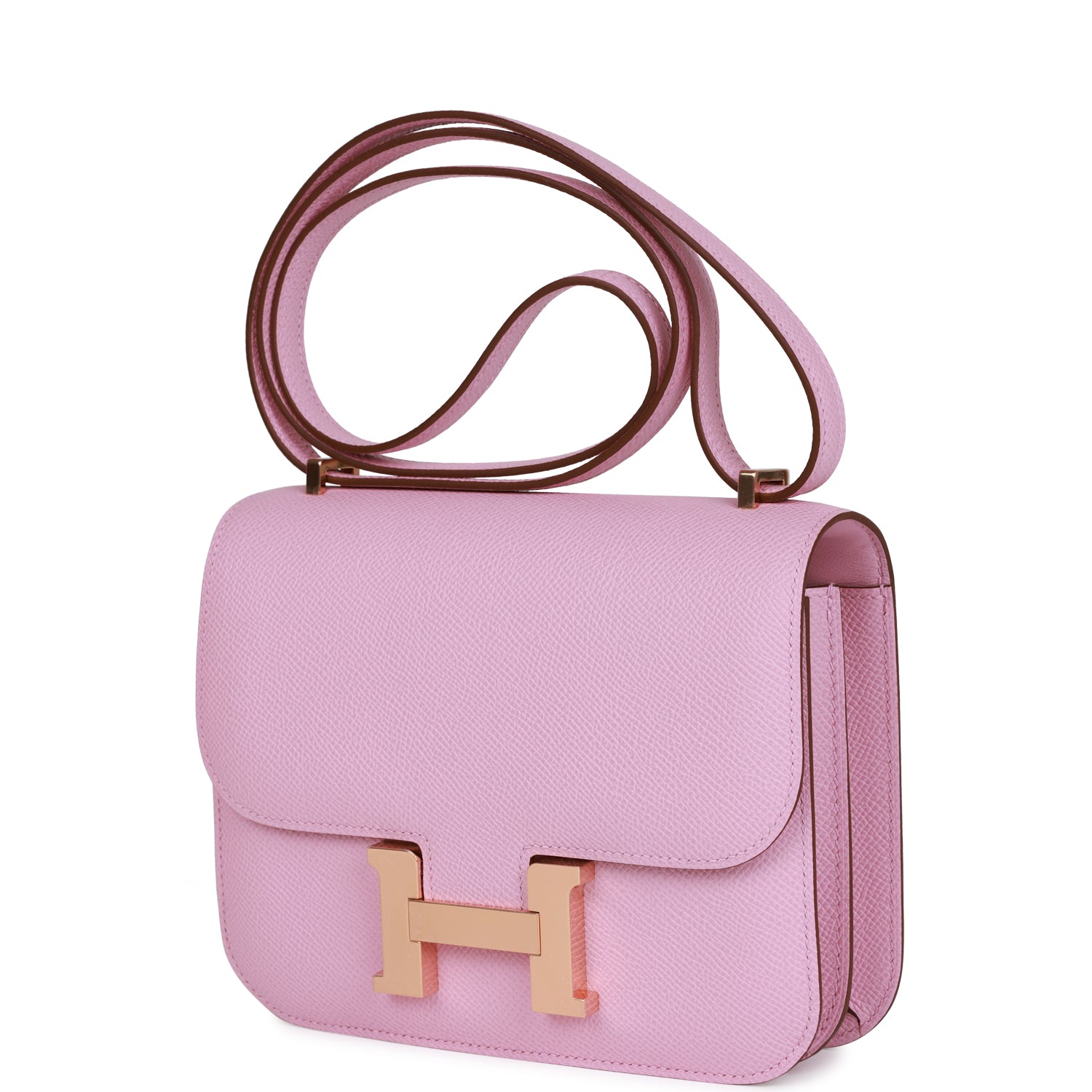 Hermès Constance 18 Mauve Sylvestre Epsom Rose Gold Hardware