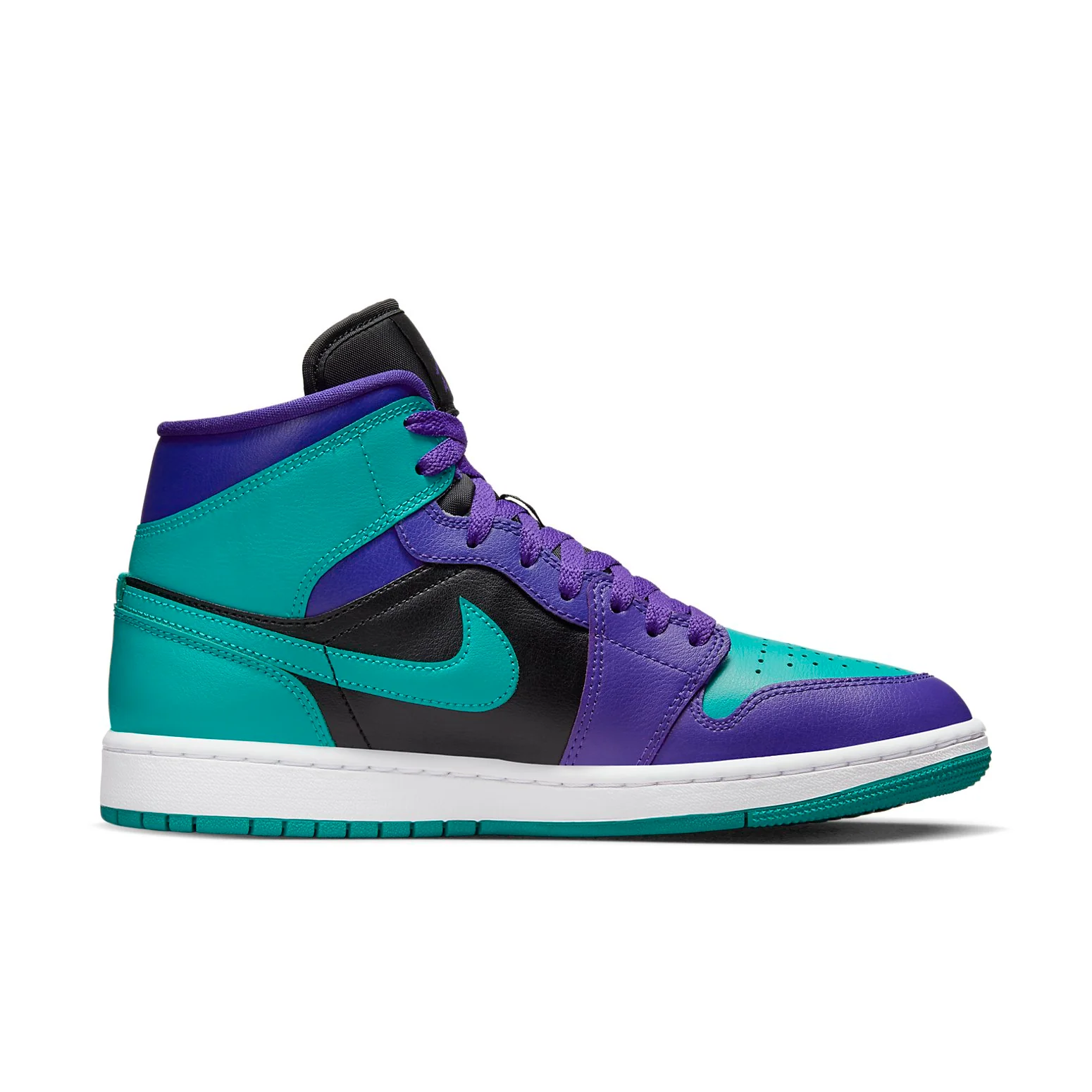 (WMNS) Air Jordan 1 Mid 'Black Grape' BQ6472-502