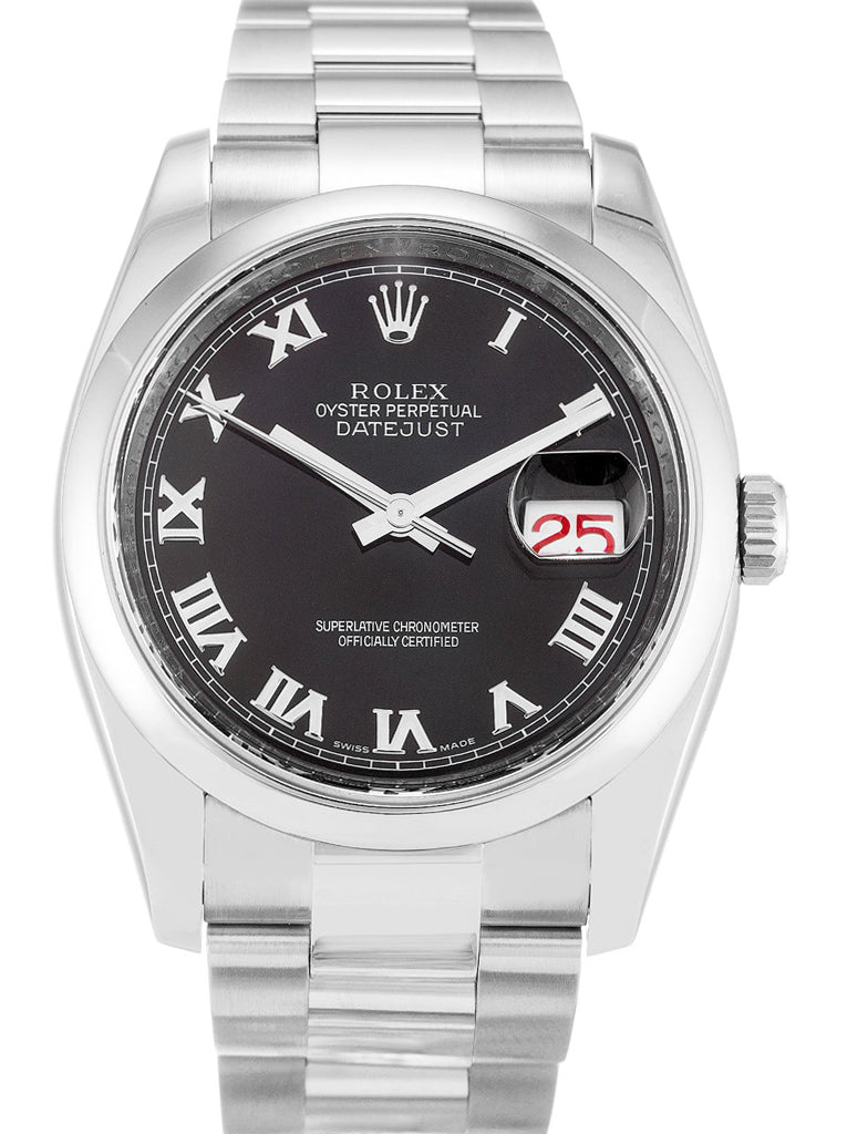 Replica Rolex Datejust 36mm Black Dial 116200