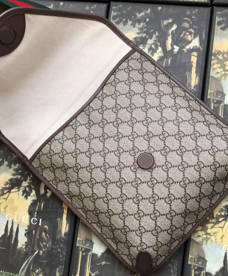 Gucci Neo Vintage GG Medium Messenger 598604 Dark Coffee
