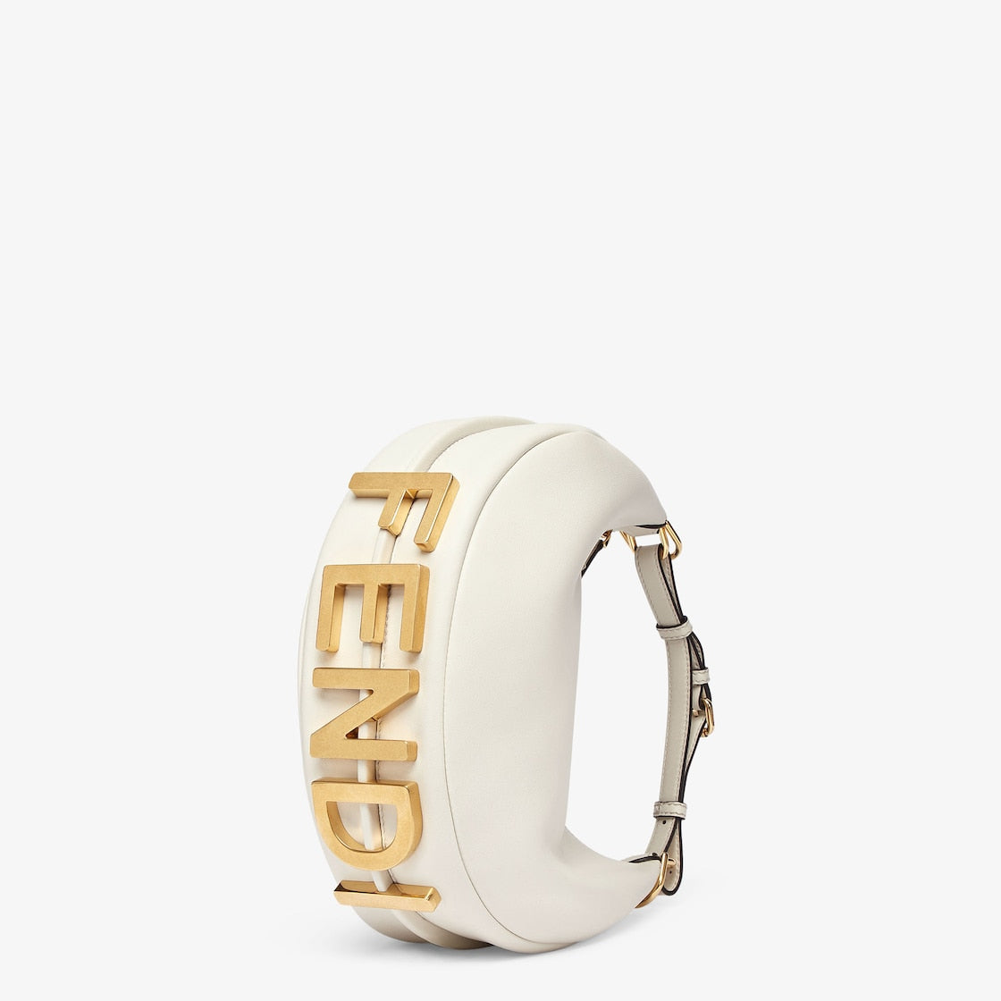 Fendi Fendigraphy Small in White Canvas