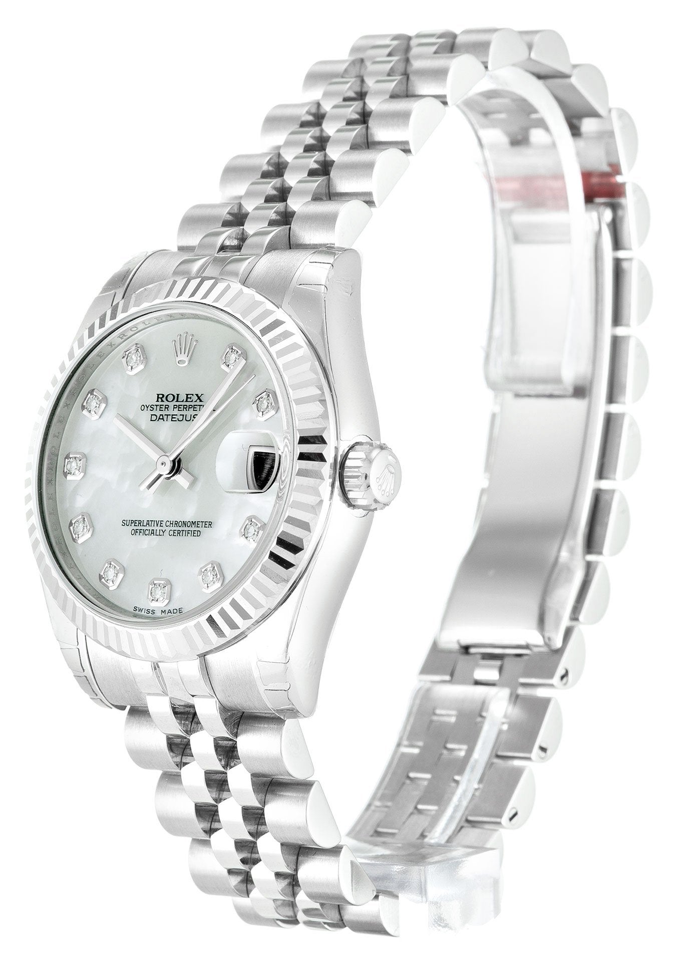 Replica Rolex Lady-Datejust 31mm Mother of Pearl – White Dial 178274