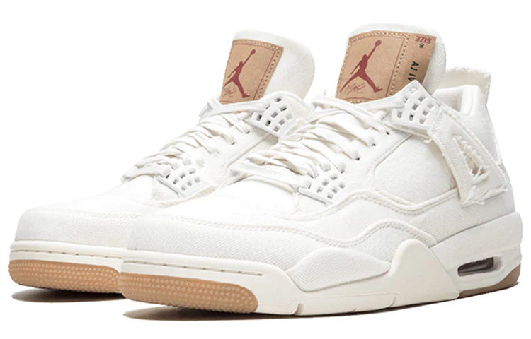 Levi's x Air Jordan 4 Retro 'White Denim' AO2571-100